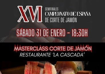 Desiderio Sebastián, Juan José Masa y Pedro José Pérez, impartirán la masterclass de corte de jamón