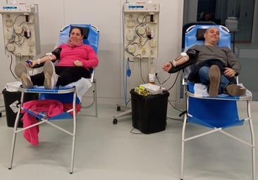 Durante las donaciones