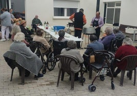 Durante la elaboración de las migas