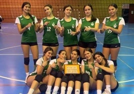 Celebración de las cadetes