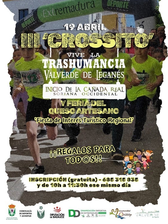 Abiertas las inscripciones al III Crossito Vive la Trashumancia y Feria del Queso Artesano