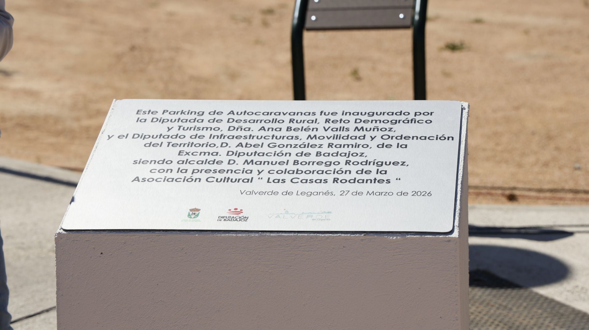 Inauguración del Parking de Autocaravanas