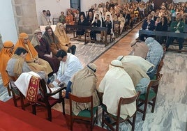 Durante la misa de la Cena del Señor