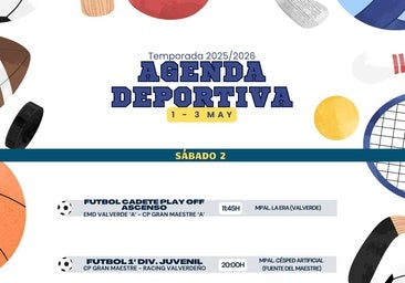 Agenda deportiva del fin de semana