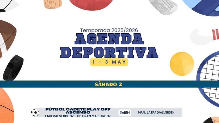 Agenda deportiva del fin de semana