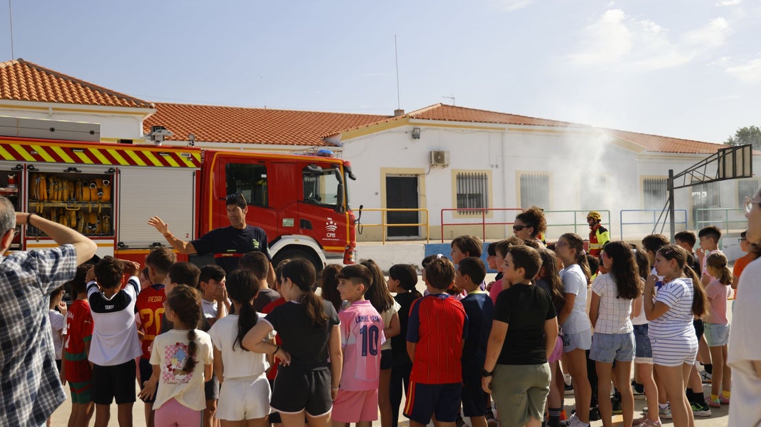 Simulacro de incendio en el César Hurtado