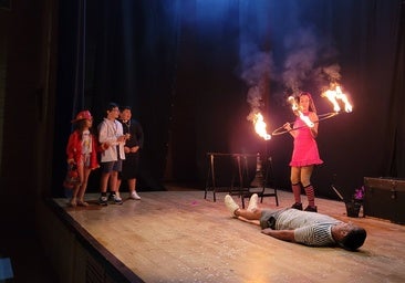 Durante el espectáculo