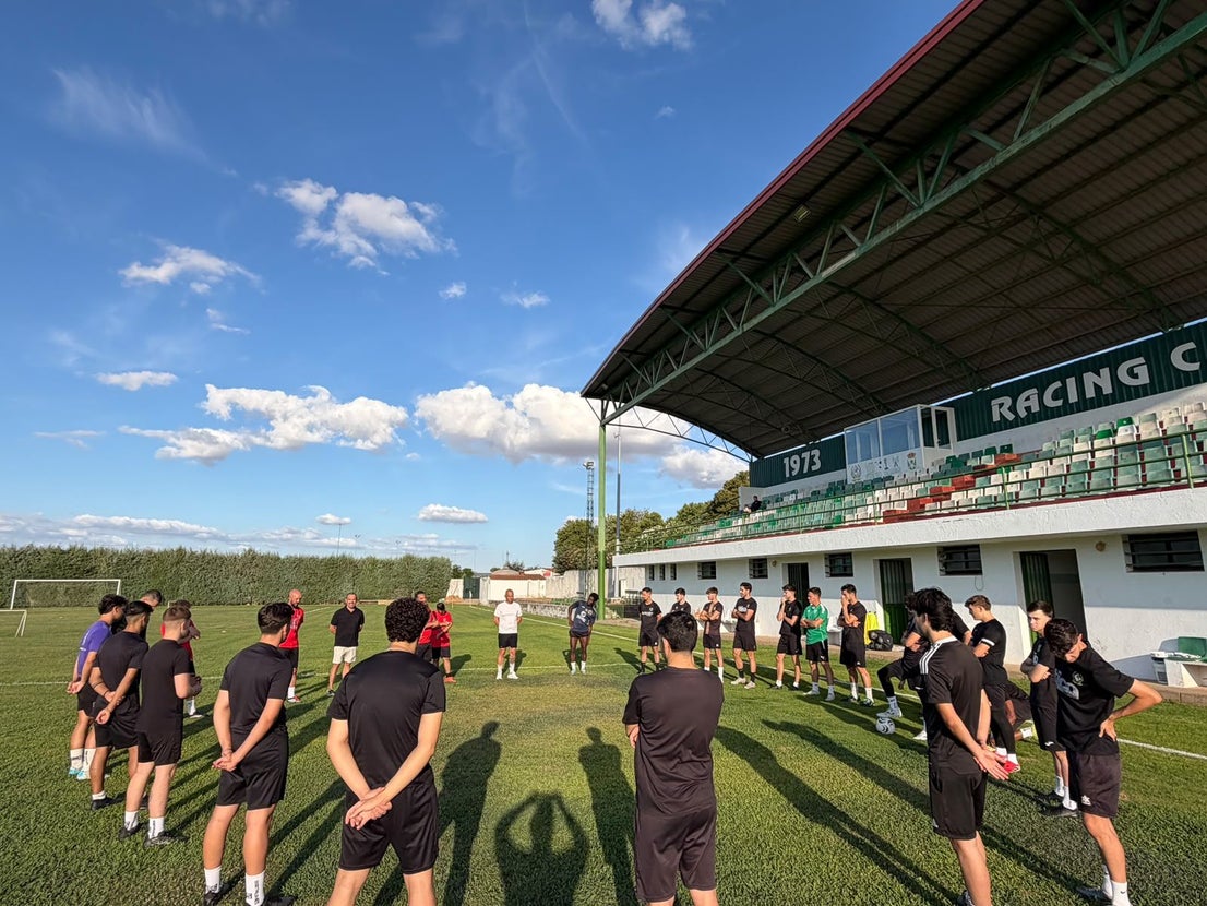 Primeros entrenamientos del Racing CP Valverdeño