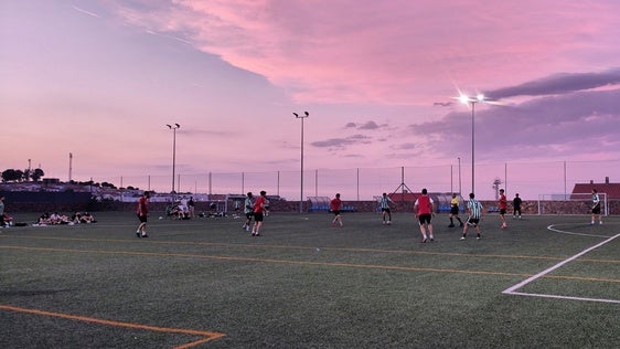 Durante un partido de la jornada