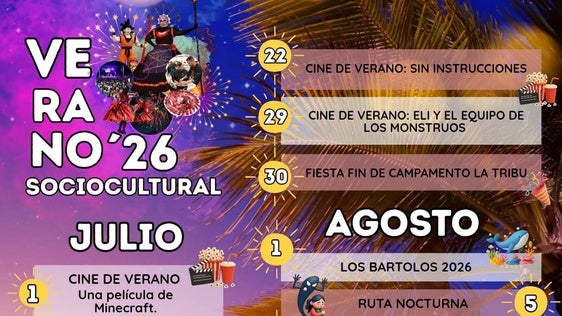 El Ayuntamiento publica la programación estival