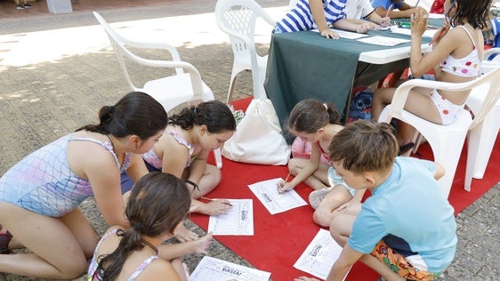 Durante el primer día en el campamento