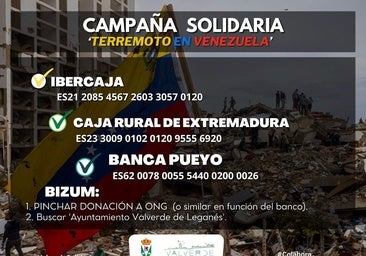 En marcha una campaña solidaria para ayudar a los afectados por el terremoto de Venezuela