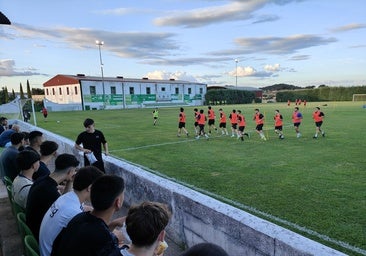 Algunos aficionados acudieron a los primeros entrenamientos