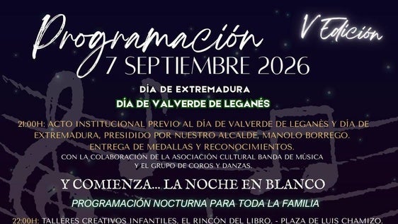 Valverde celebrará su Día y el de Extremadura el próximo 7 de septiembre