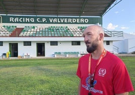 Aitor Bravo durante uno de los primeros entrenamientos