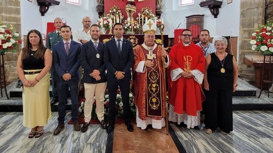 Tras la misa en honor al patrón de Valverde de Leganés