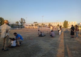 Durante las demostraciones de la Escuela Municipal