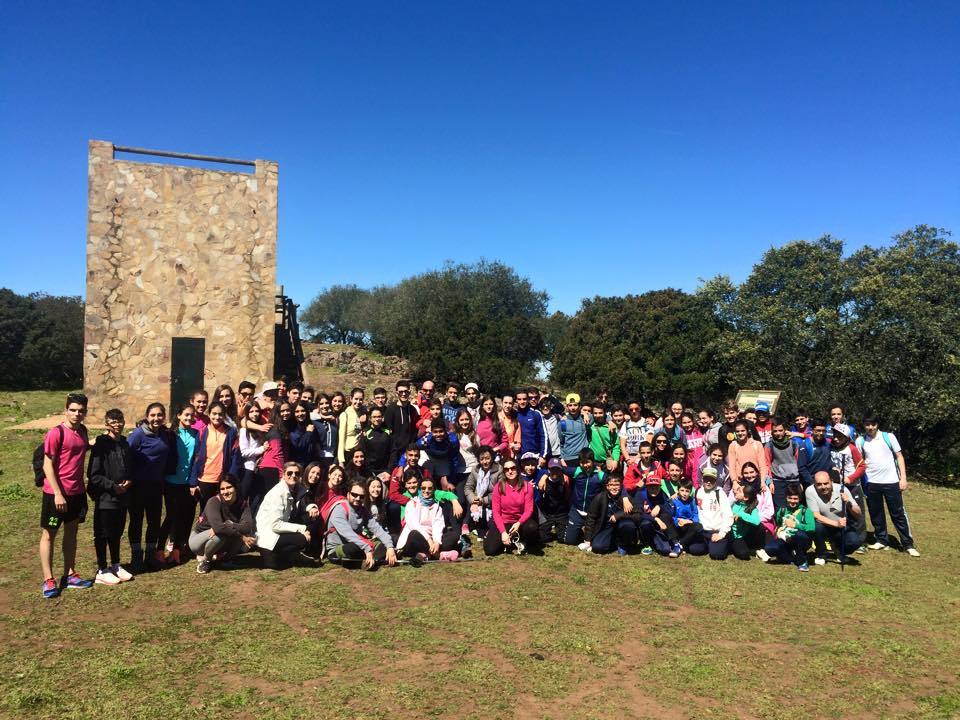 Alumnos que representaron la obra teatral de Don Quijote