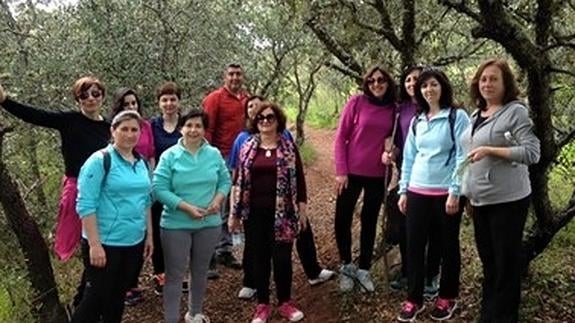 Participantes en la "Ruta de los Monjes"