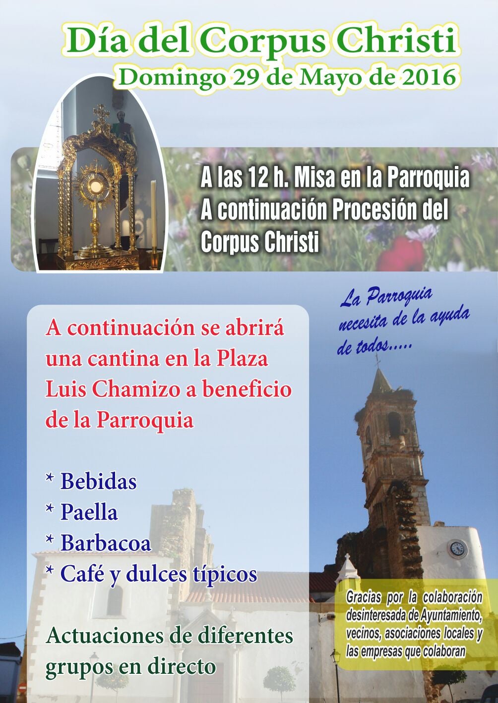 Este domingo se celebra el Día del Corpus Christi