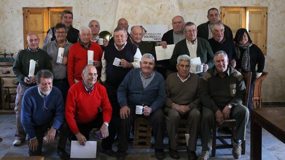 Los protagonistas junto a los organizadores