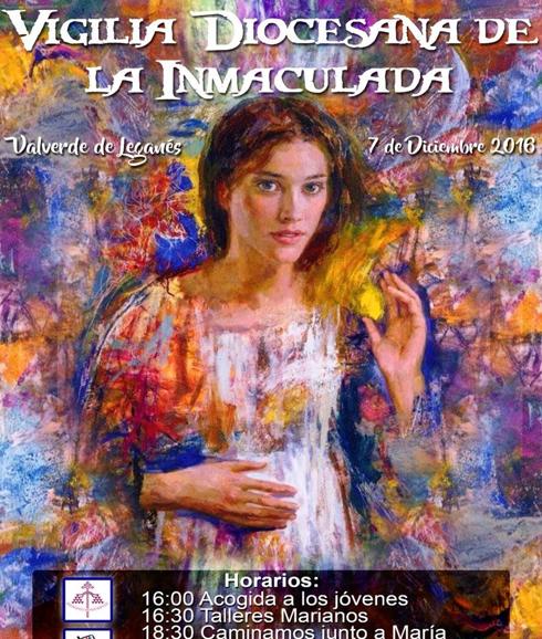 Hoy se celebra la Vigilia Diocesana de la Inmaculada en nuestra localidad