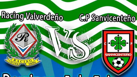 Este domingo, Racing Valverdeño - Sanvincenteño