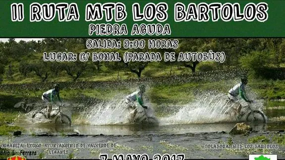 Abierto el plazo de inscripción a la II Ruta MTB Los Bartolos