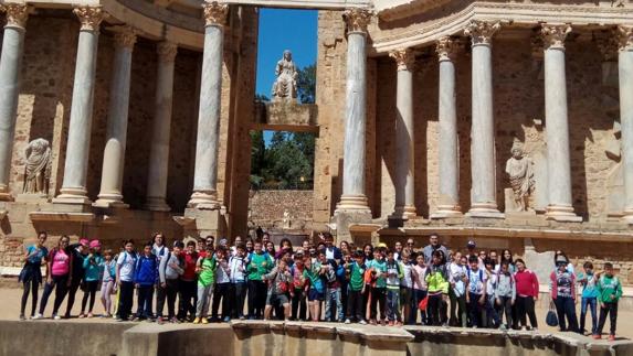Los cursos de quinto y sexto en el Teatro Romano de Mérida