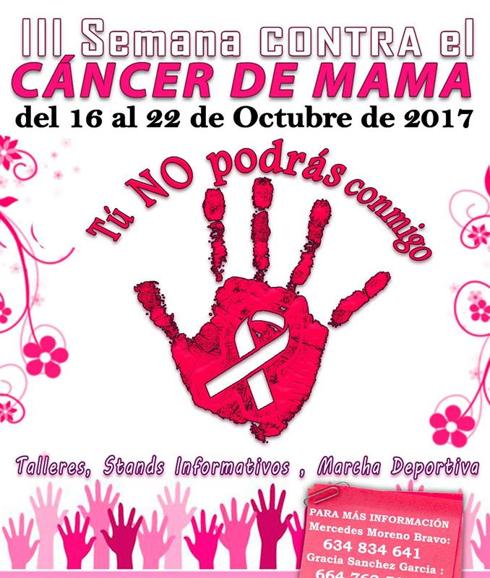 Del 16 al 22 de octubre, III Semana contra el Cáncer de Mama