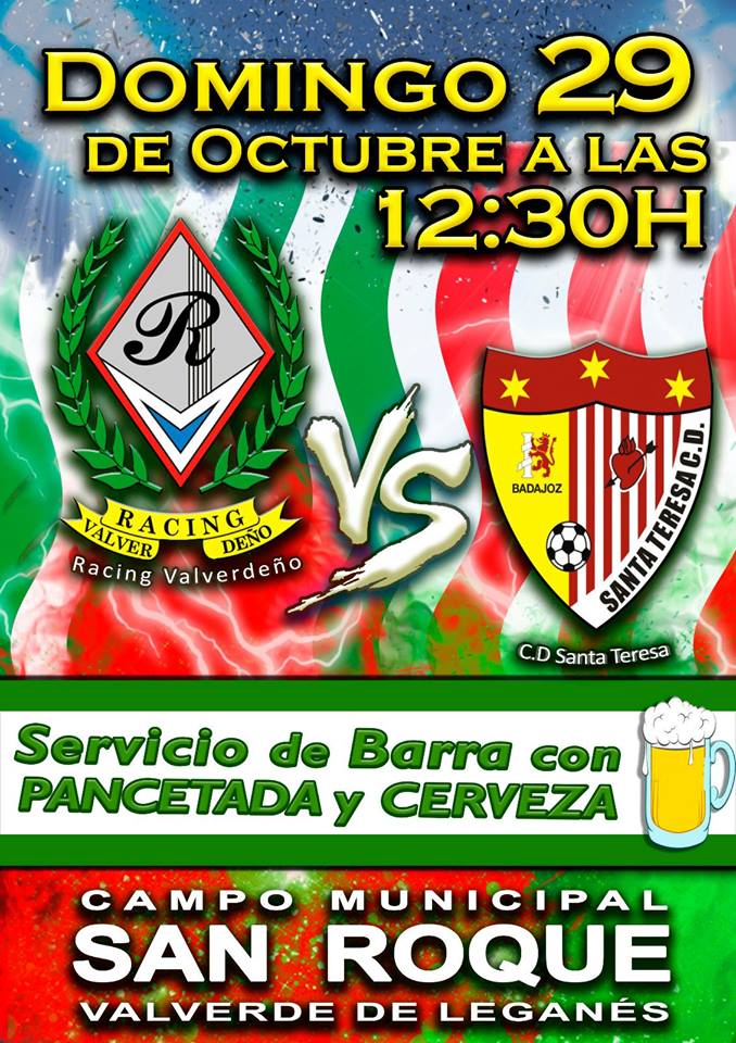 El domingo, partido matinal para el Racing Valverdeño
