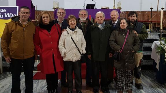 Agustín Fernández Caballero y familiares