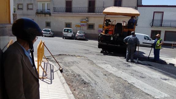 Asfaltado de la Avenida de Badajoz