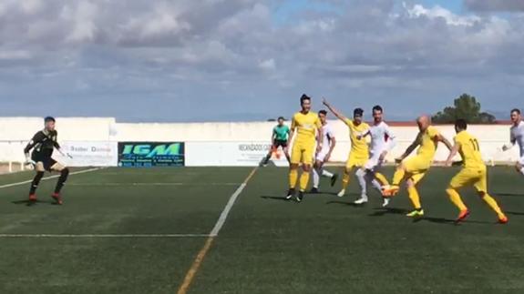 Gol del empate a uno de Aitor