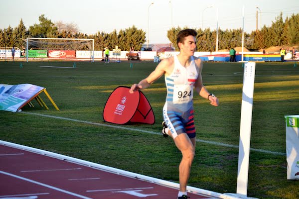 El atleta Manuel Ridruejo durante una prueba. 