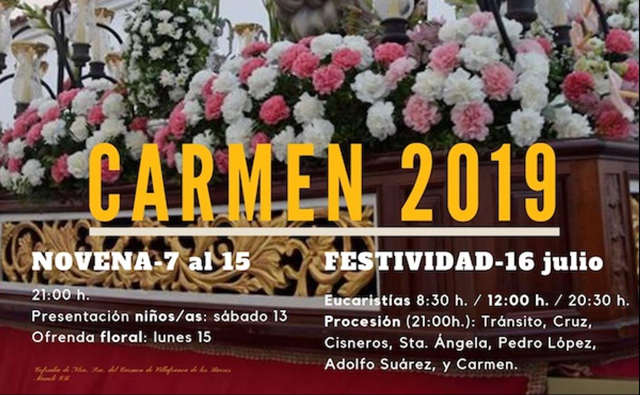 Comenzó el novenario de preparación para la Festividad de la Virgen del Carmen 2019