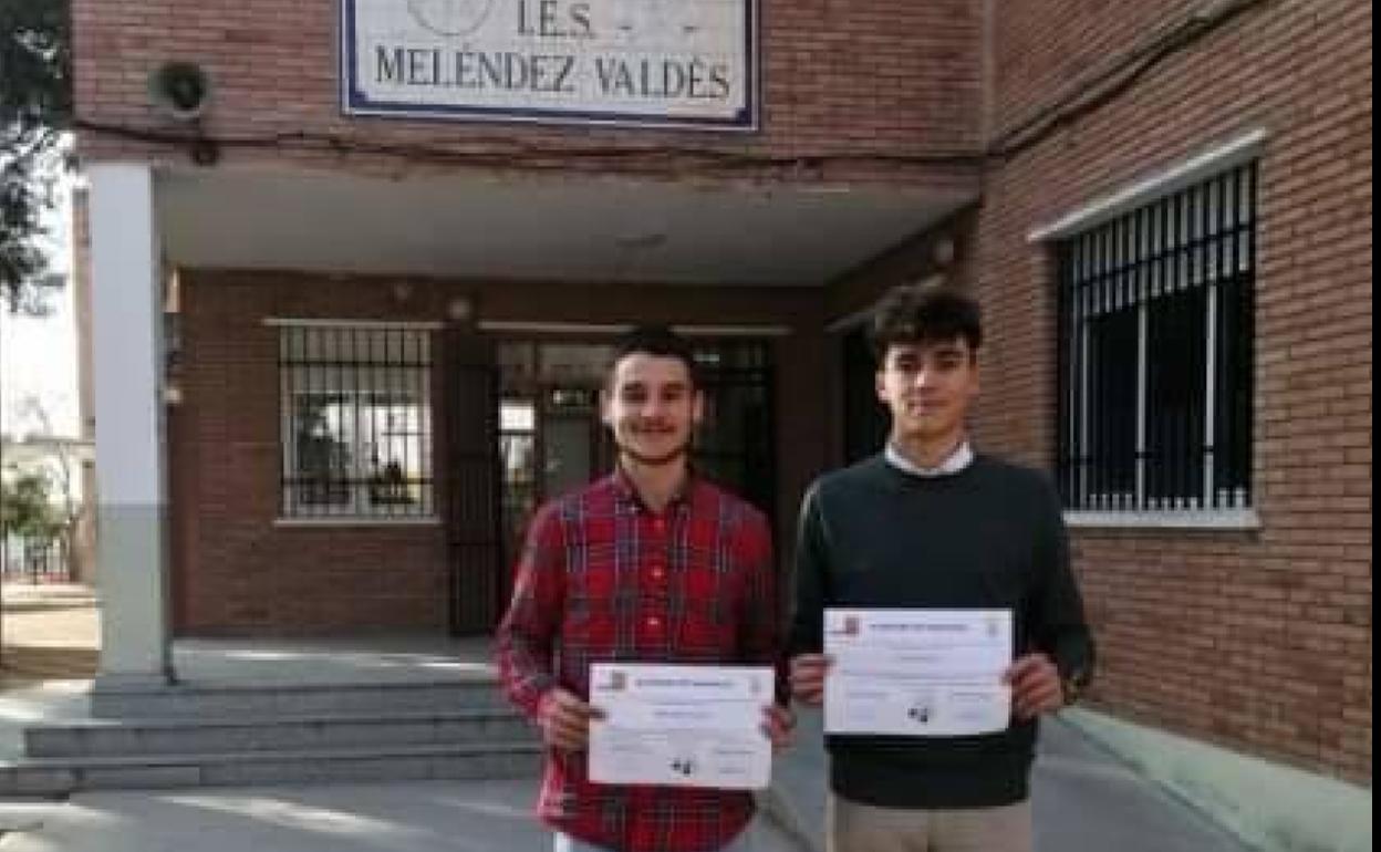 Adrián Montero y José Jiménez representarán a Extremadura en las XI Olimpiadas de Geografía de España