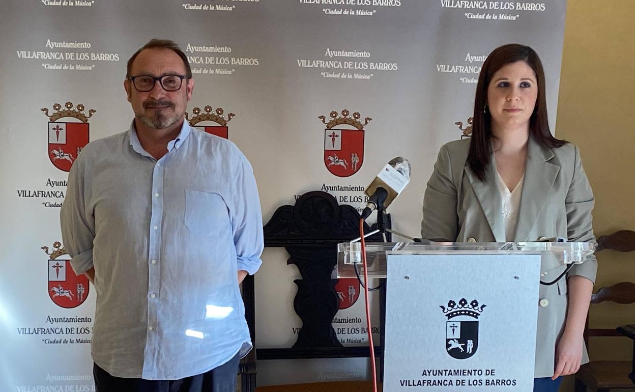 Mariano Blanco y Cristina Guerrero, ayer en rueda de prensa 