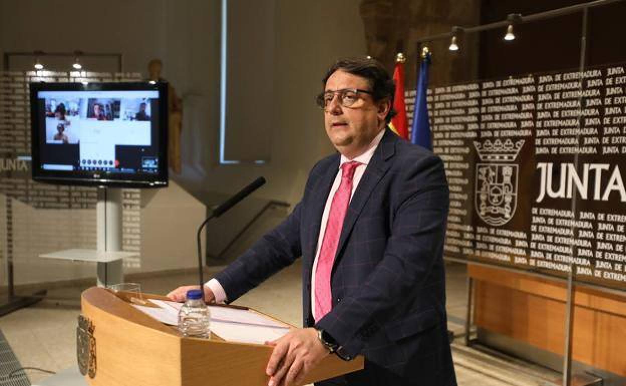 Vergeles, en la rueda de prensa de este miércoles. / 