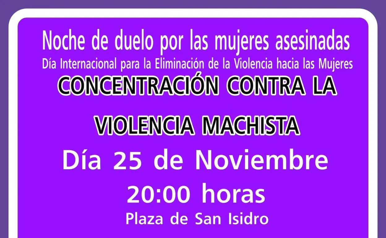 La asociación de Mujeres «María Flores» prepara una concentración pacífica en la Plaza de San Isidro para el 25N 