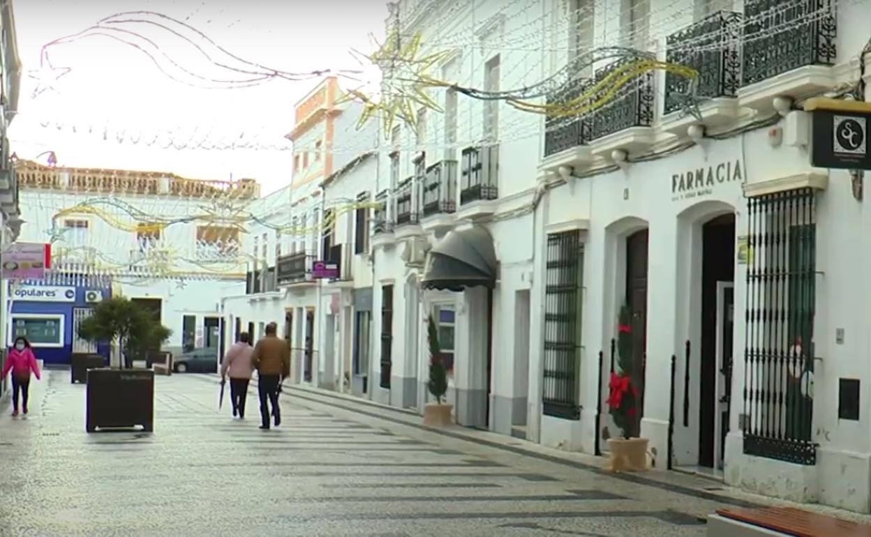 Foto de archivo: Calle Larga Villafranca de los Barros 