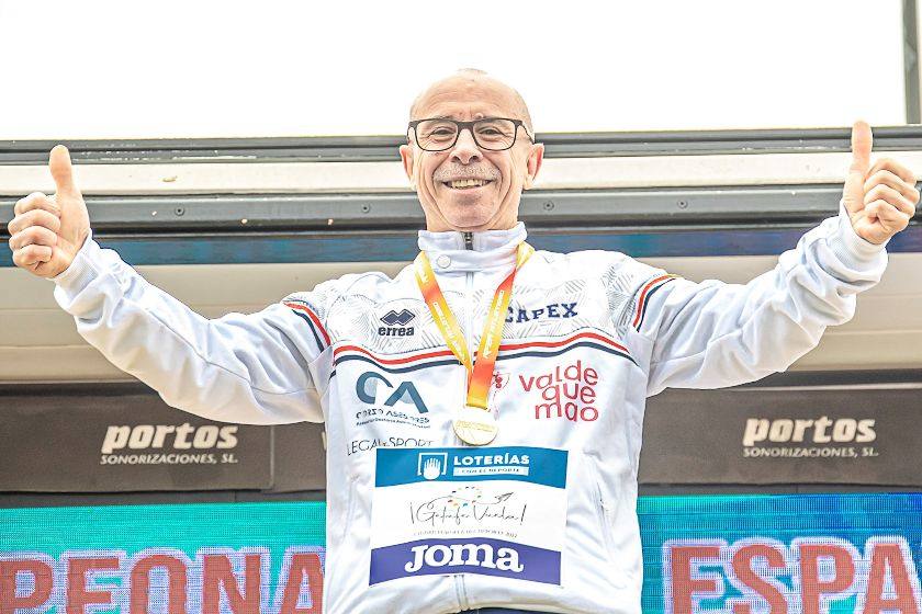 Tres atletas del CAPEX, campeones de España Máster en Marcha