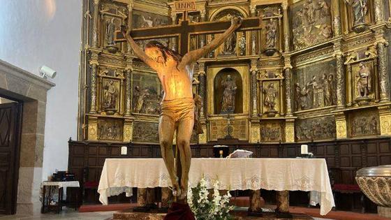 El Santo Cristo de la Misericordia de Villafranca ya está restaurado