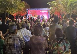 El Parque Iván de Castro en el acto de presentación de la candidatura socialista al Ayuntamiento de Villafranca.