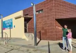 Captura de pantalla de un vídeo que realiza el PP donde salen las instalaciones deportivas.