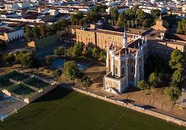 Vista aérea Colegio San José de Villafranca donde se desarrollará el Musical.