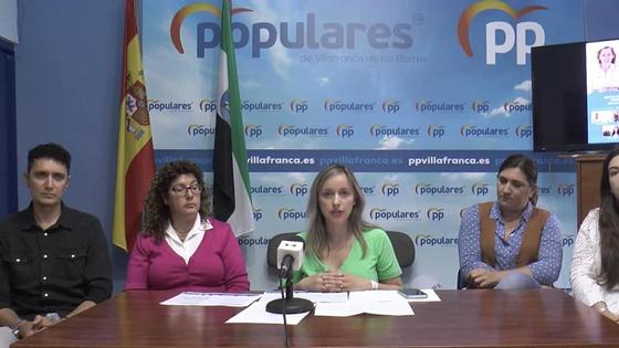 Los populares de Villafranca definen su programa electoral como un proyecto «de compromiso con la ciudadanía»