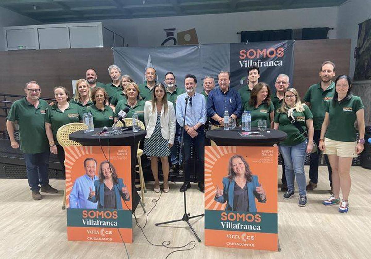 Edmundo Bal y Sara Giménez arropan a García Ramos y Baselga en un acto celebrado en Villafranca