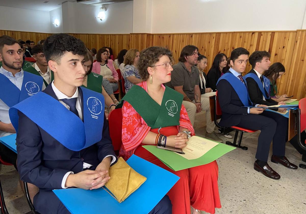 En el acto de clausura del CFMR de Villafranca 2022-2023.