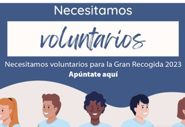 El Banco de Alimentos busca voluntarios para la recogida de alimentos en Villafranca los días 24 y 25 de noviembre